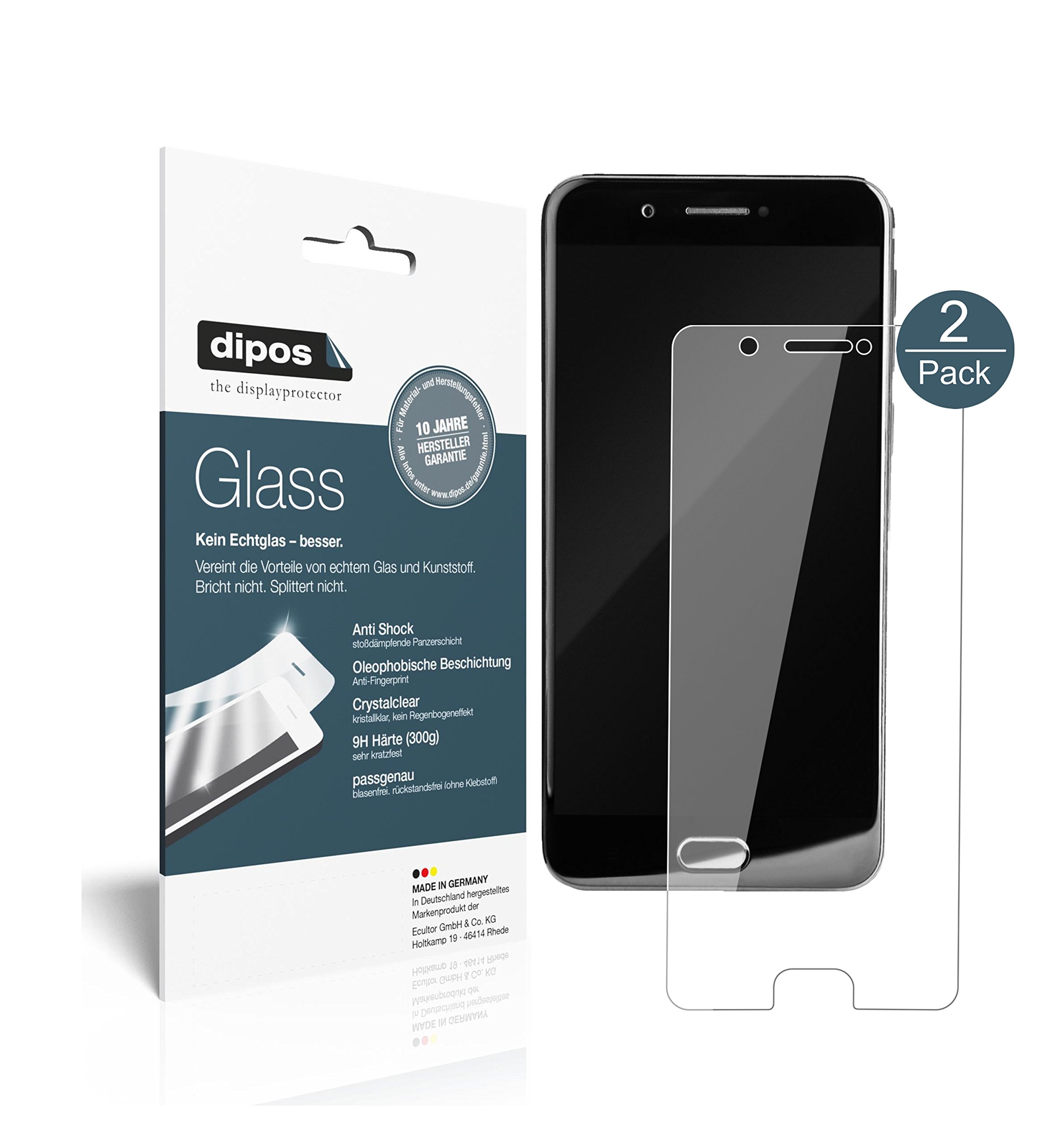 Dipos 6X Pellicola Protettiva Per YotaPhone 3 – 3x Anteriore E 3x Posteriore, Cristallo, Made In Germany, Taglio Laser