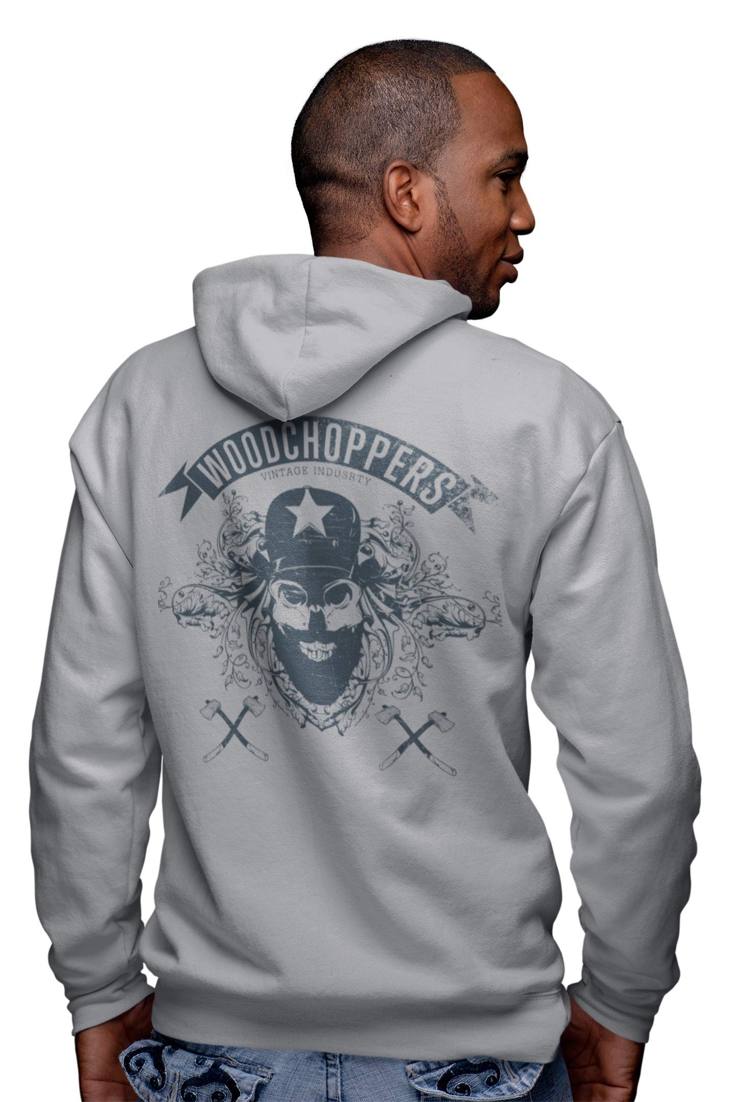 knut Fashion & Streetwear Drwal męski sweter Woodchopper Outdoor Hoodie las bluza z kapturem męska bluza w stylu vintage bluza z długim rękawem bluza z długim rękawem pulower bawełna regularny krój,