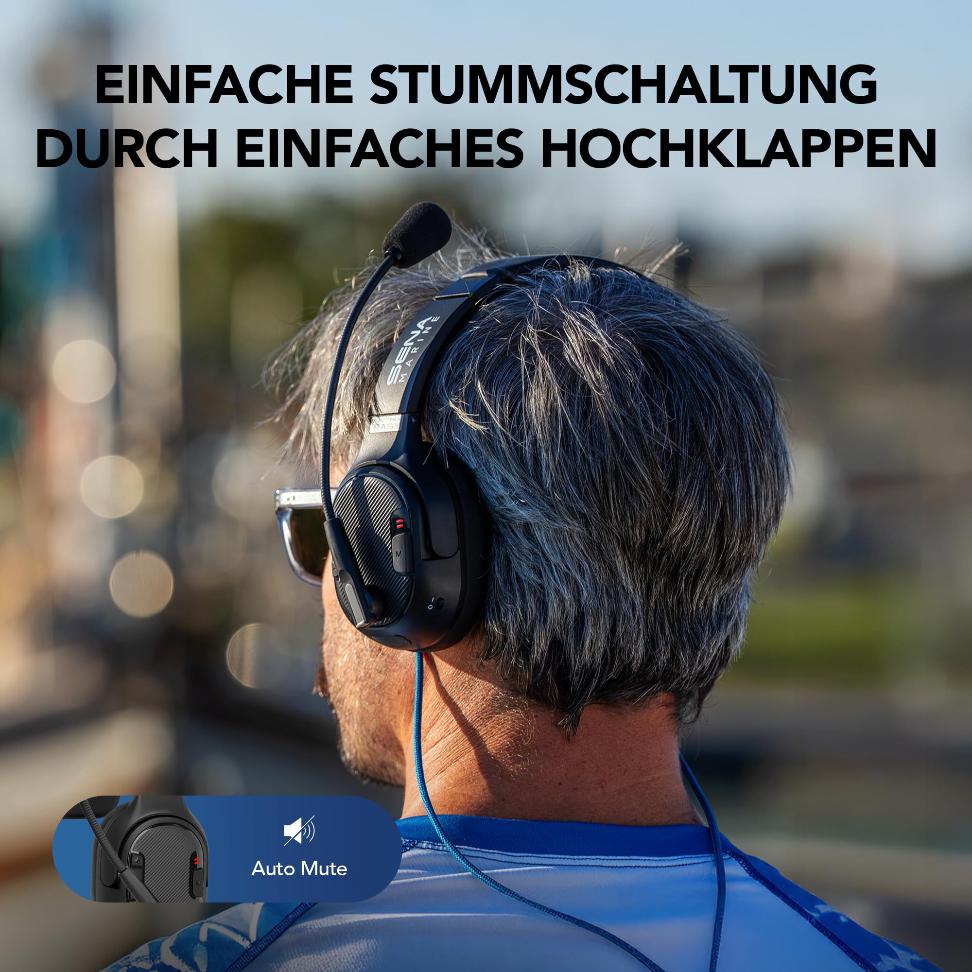 Sena Nautitalk Easy Mono Ohr-Mesh-Intercom-Kommunikations-Headset
