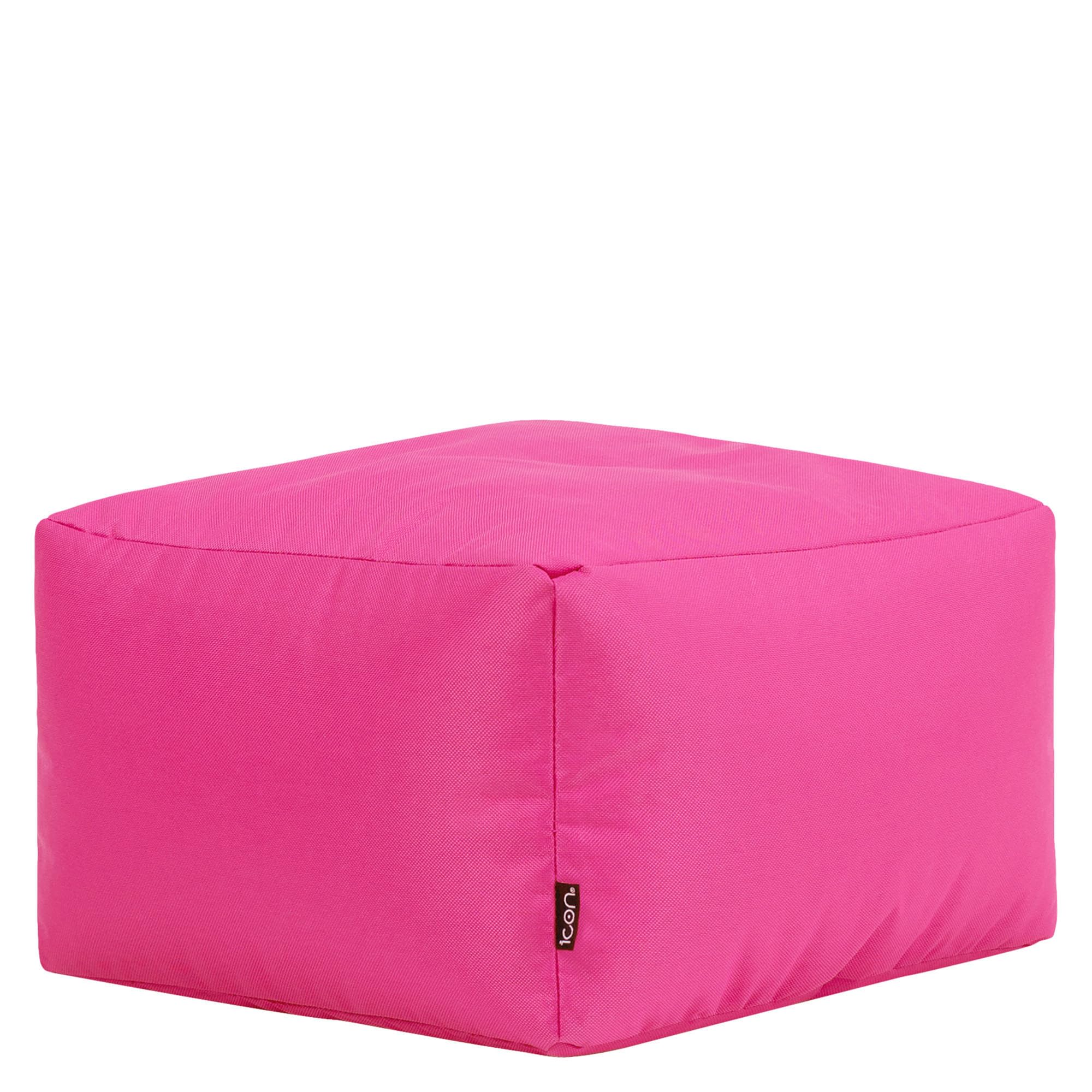 Bean Bag Bazaar Indoor And Outdoor Bean Bag Footstool - Pink