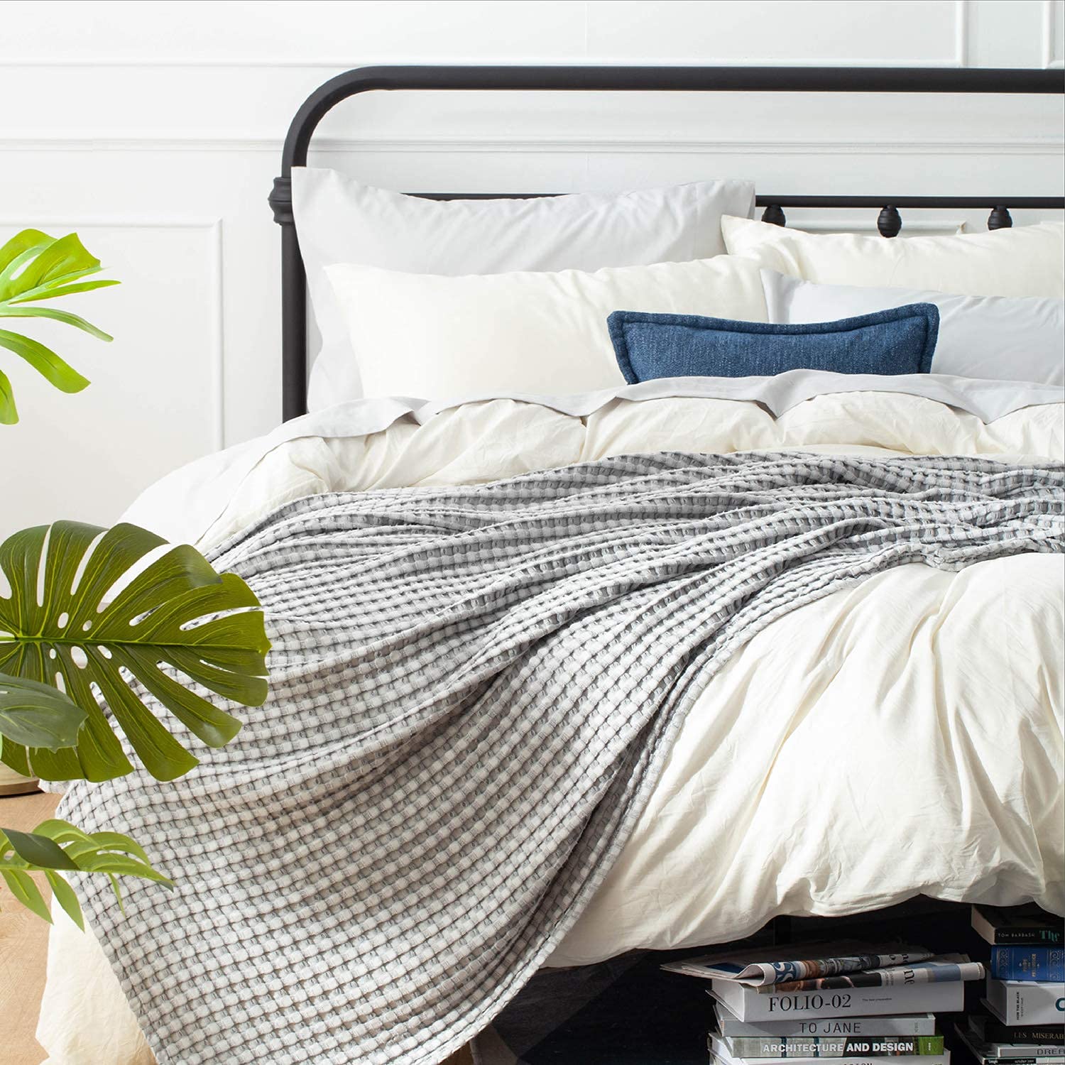 Amazon.com: Bedsure Cooling Cotton Waffle Twin XL Blanket