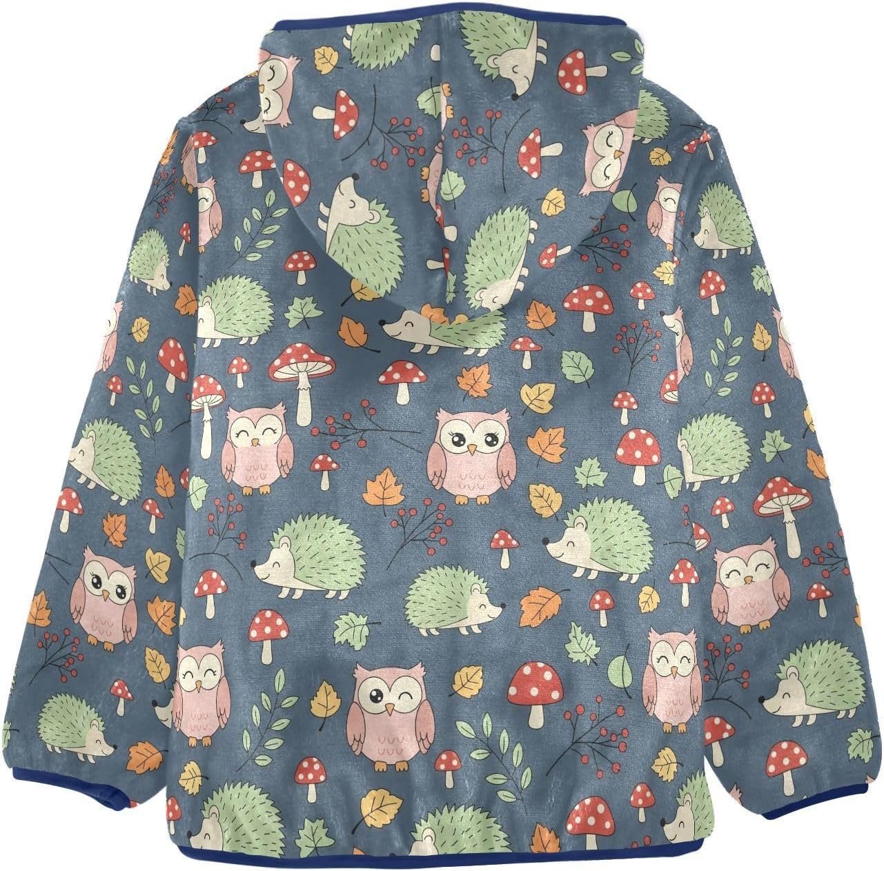 Christmas Hooded Fleece Jacket Toddler Winter Coat Children Baby Zipper Hoodie 3T