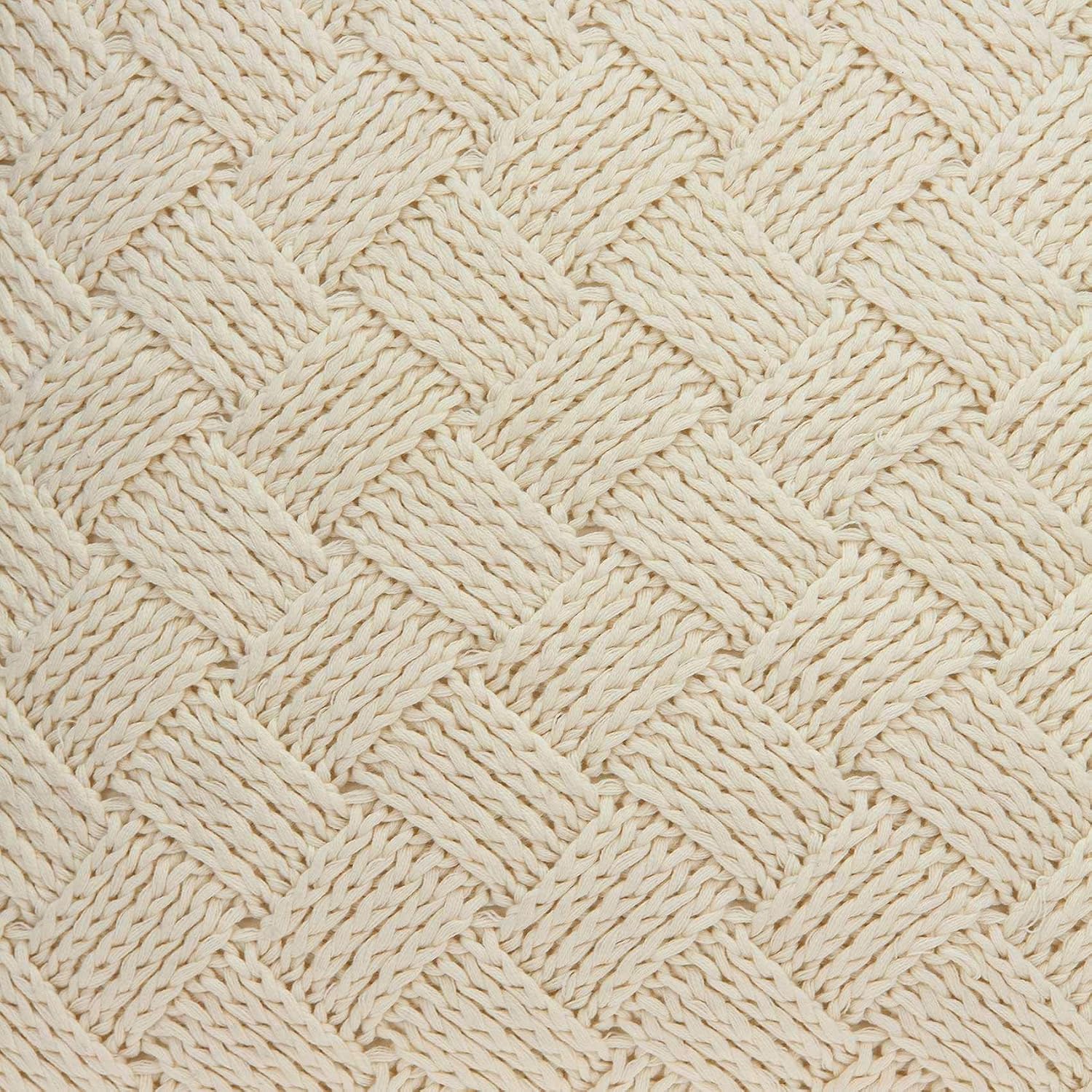 HomeRoots 334105 20 x 7 x 20 in. Transitional Beige Pillow Cover with Poly Insert