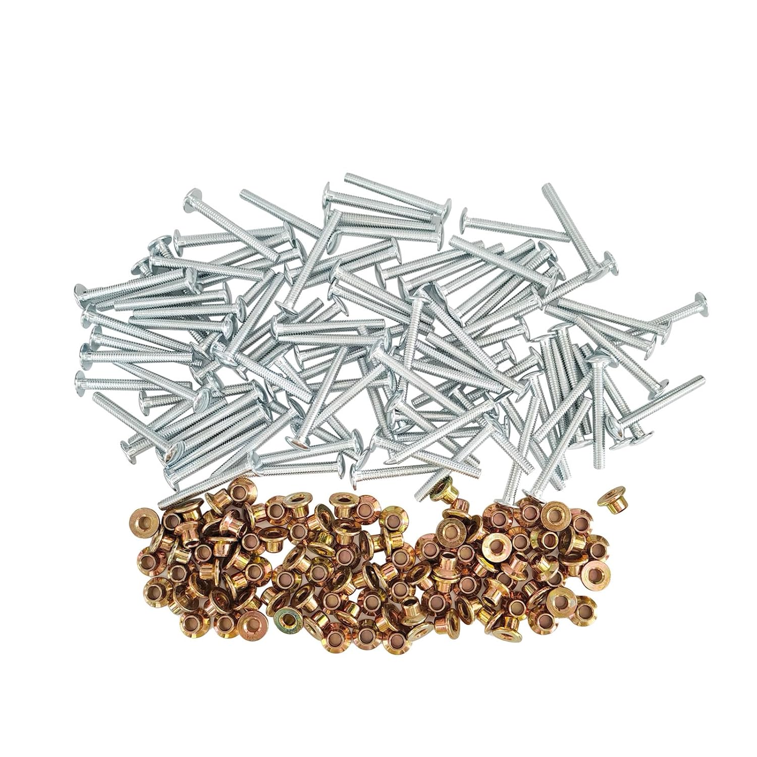 100PCS Stainless Steel 3/16" Rivet Kit fit for Peterbilt 379 Huck and Collar, Replaces MGP98T-R6-10G, MGCS-R6U-100 Medium Duty Flange Collar