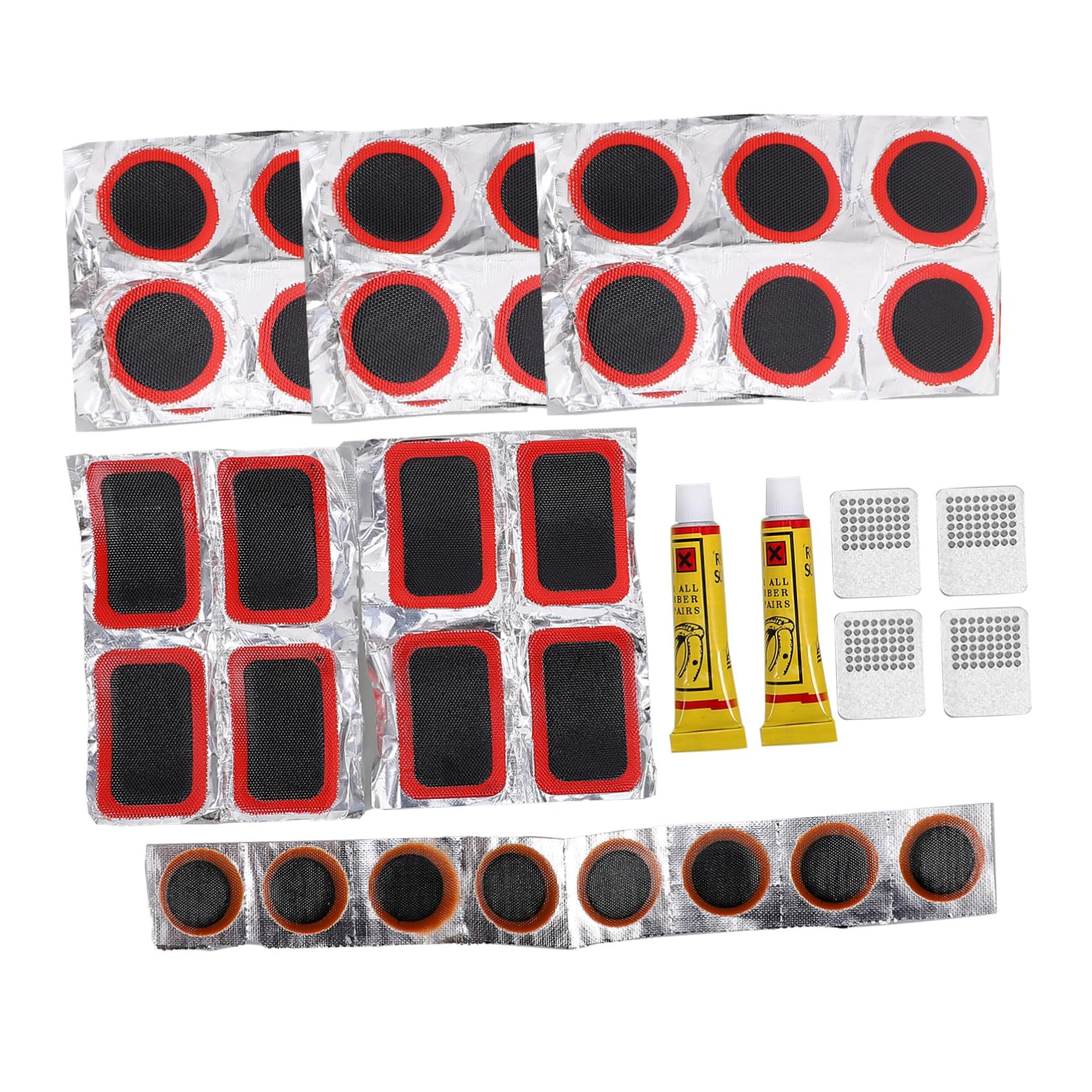 Parliky Bicycle Tire Repair Kit 38pcs Patch Set Bike Tire Lever Patch Kit for Road Mountain Bikes