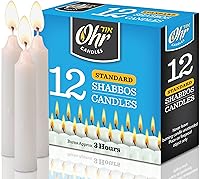 Vista 1 de Ner Mitzvah Velas Shabbos - 3 horas de tiempo de combustión - Paquete de 12
