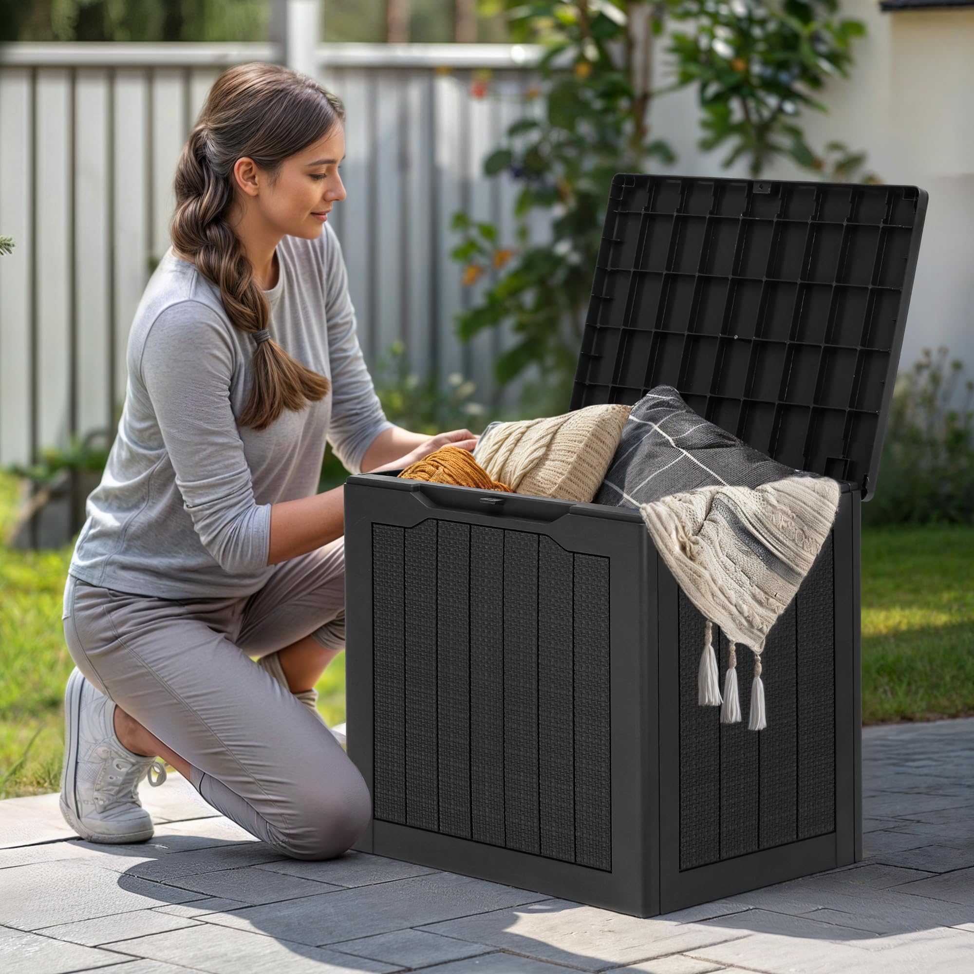 Amazon.com: YITAHOME 30 Gallon Outdoor Storage Box, Small Water