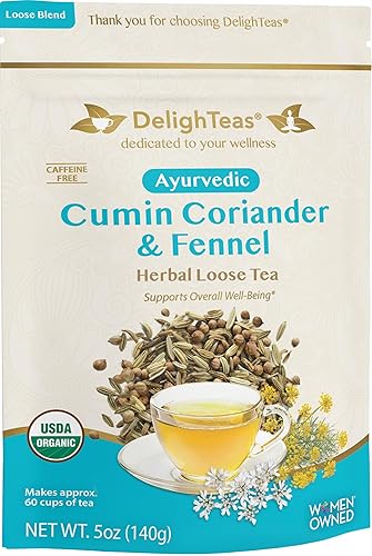 Comino ayurvédico a base de hierbas, té de cilantro e hinojo, té de desintoxicación orgánica, ayuda a controlar el peso y aliviar el estrés