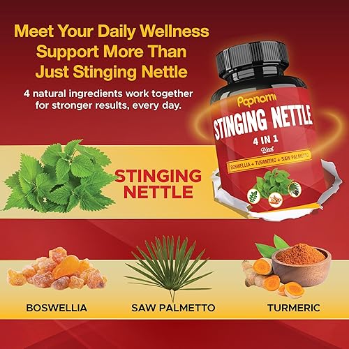 Miniatura 4 de Papnami Cápsulas de extracto de raíz de ortiga equivalente a 10650MG, suministro de 2 meses