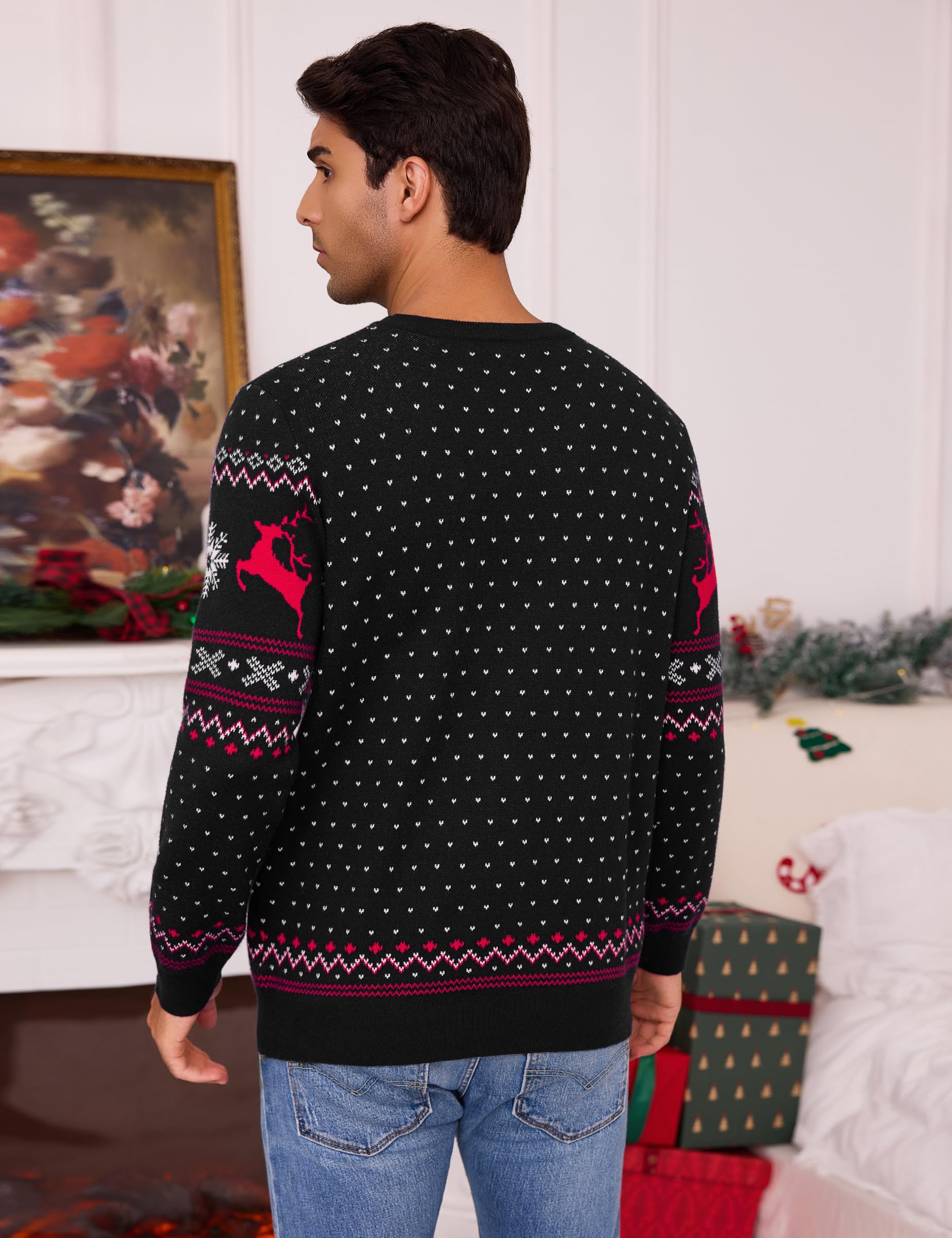 Bresdk Weihnachtspullover Herren Christmas Pullover Partner Paar Couple Weihnachtspulli Männer