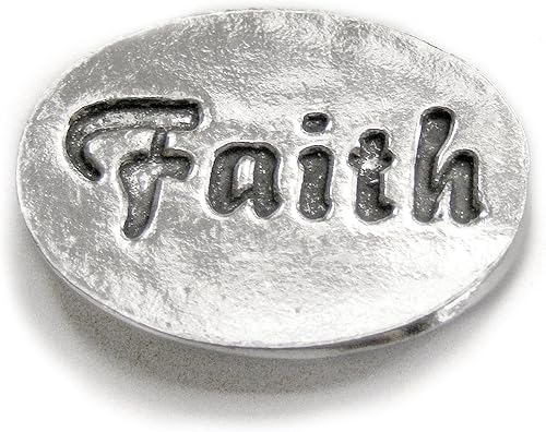 Miniatura 2 de Basic Spirit Ficha de bolsillo de ángel/fe (moneda) hecha a mano estaño sin plomo CN-2