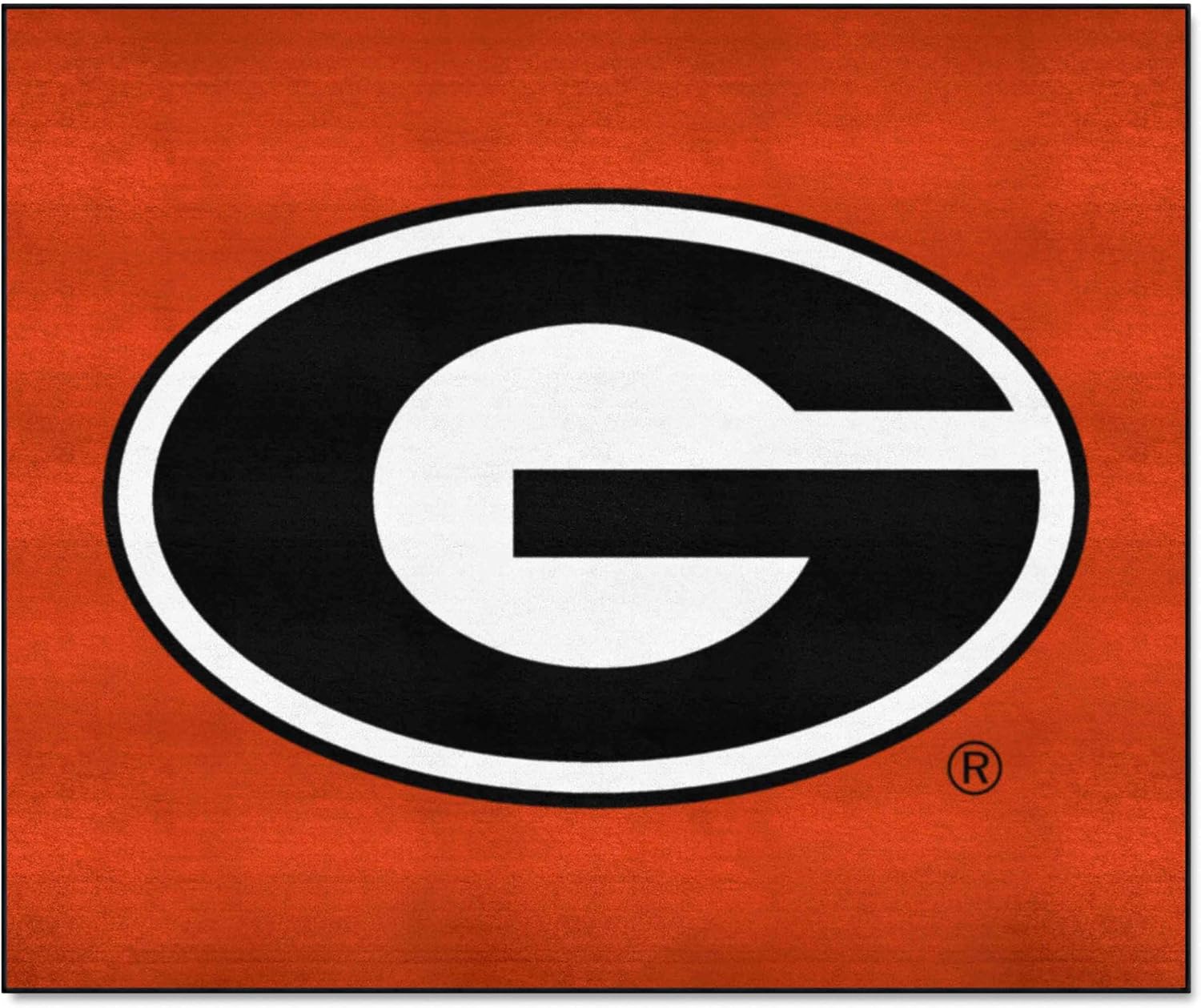 FANMATS 4994 Georgia Bulldogs Tailgater Rug - 5ft. x 6ft. Sports Fan Area Rug, Home Decor Rug and Tailgating Mat - G Primary Logo, Red