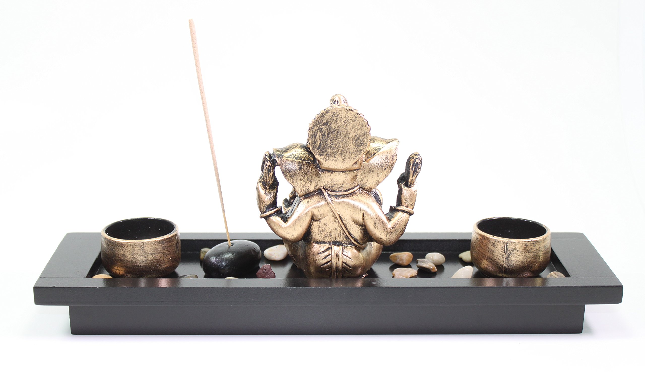 Amazon.co.jp: 象 ガネーシャ 禅ガーデンロック お香炉 キャンドル