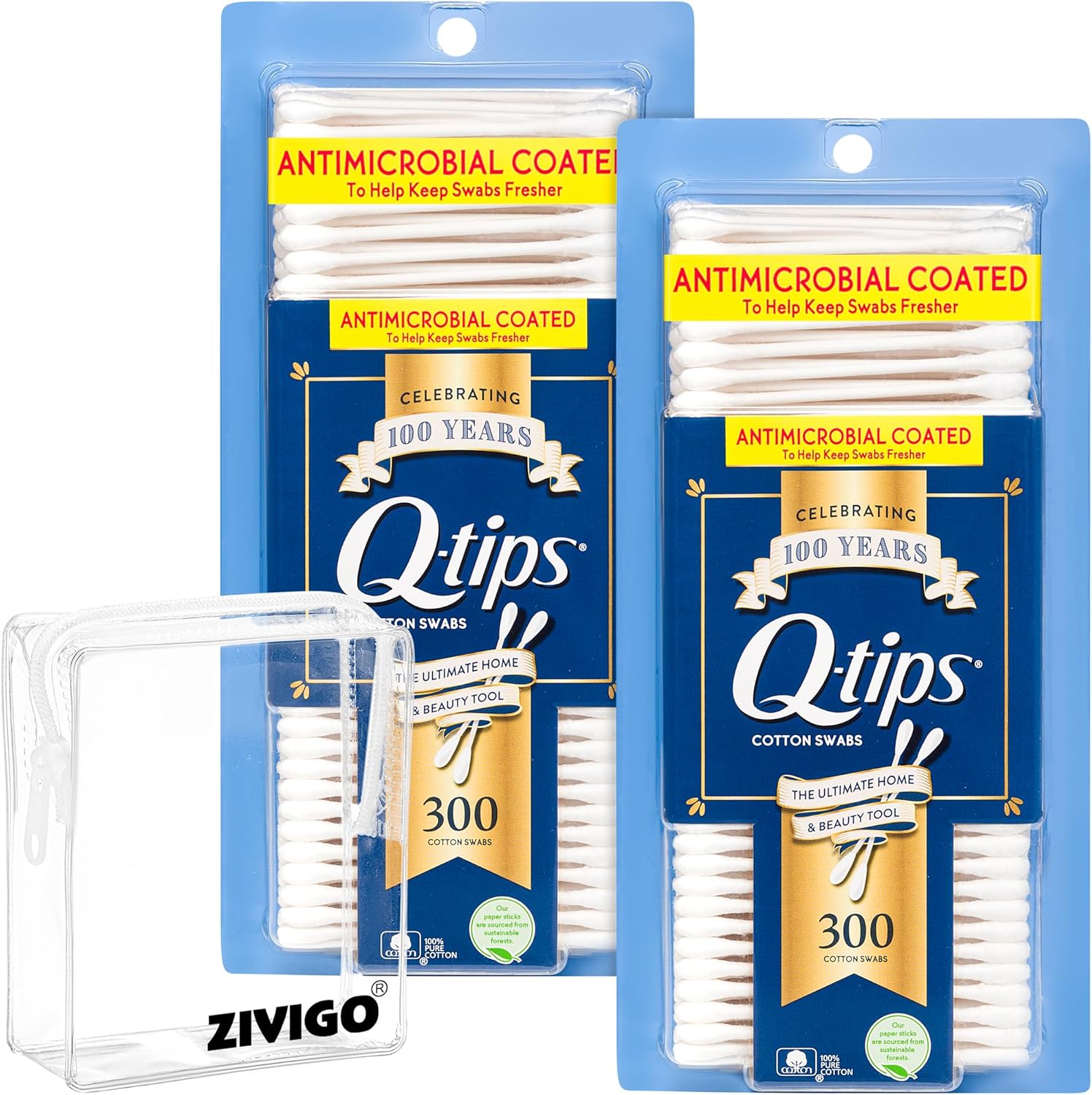 Q tips Swabs for Hygiene and Beauty Care, Original Cotton