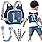 Toddler Harness Leash+ Anti Lost Wrist Link, Accmor Cute Dinosaur Kids Harness with Leash, Foldable Child Leash Baby Walking Wristband Assistant Strap Belt Hold Baby Boys Girls Close While Walking