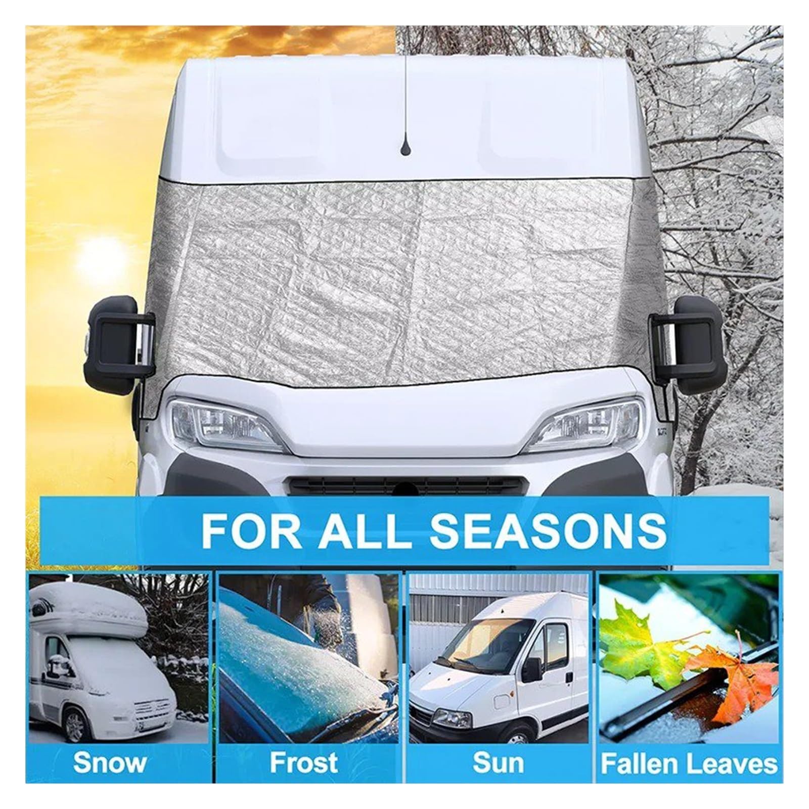 Osłona przeciwśnieżna na przednią szybę zamiennik do Citroen Relay UP RV przednia szyba trwała osłona przeciwsłoneczna i osłona chroniąca przed śniegiem zapobiega lodowej osłonie przeciwsłonecznej