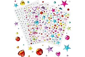 971PCS Cute Gem Stickers | Crafts for Kids & Adults