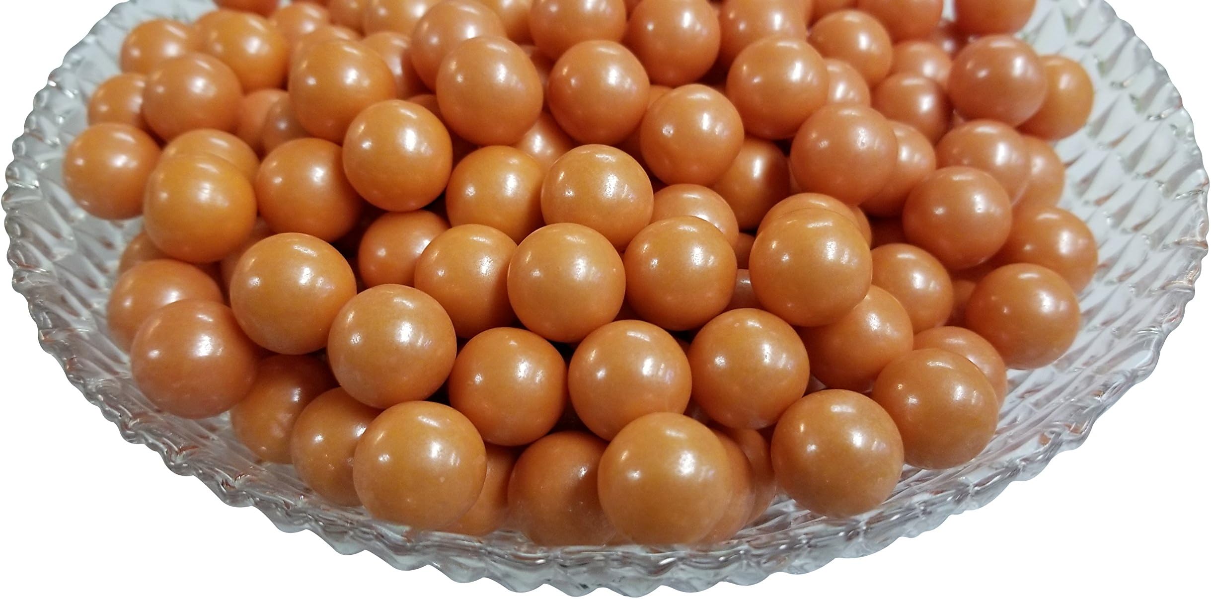 Mini Glimmer Gumballs 0.5 Inch (Orange, 2 Pounds)