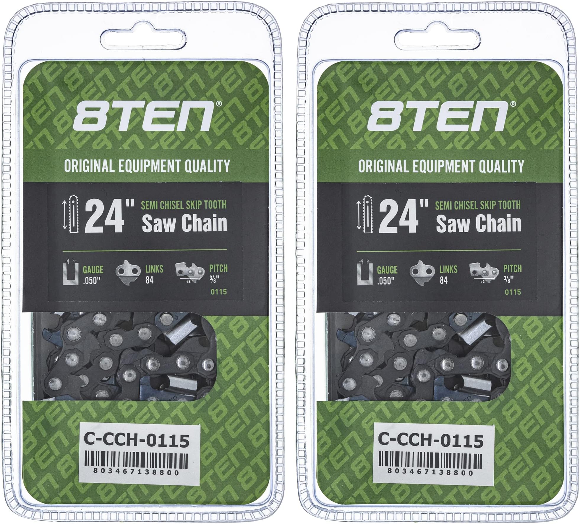 36" Archer MOTOSEGA CATENA 3/8" Pitch Pieno Scalpello .050 Gauge - Foto 2