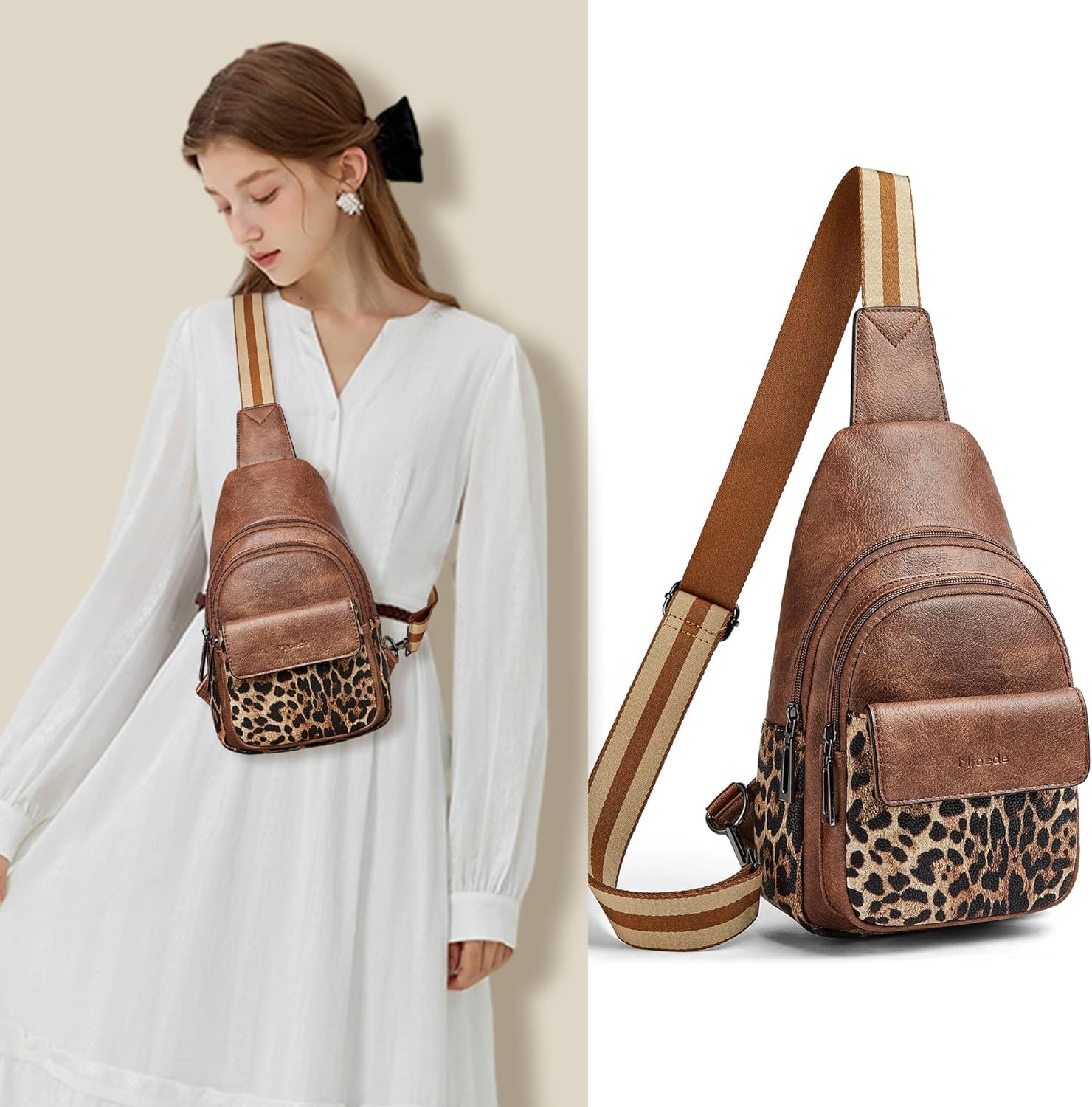 Sling Bag Crossbody Bags for Women Small Cross Body Bag Fanny Packs Chest Sling Purse for Daily Travel Leisure Sport - Image 2