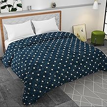 280 TC Luxurious Glace Cotton Duvet Cover/Comforter Cover/Rajai Cover/Blanket Cover/Quilt Cover King Size 90"X100" Inches - (Blue.)