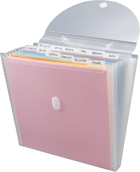 Advantus Expandable Paper Organizer, Accordion File