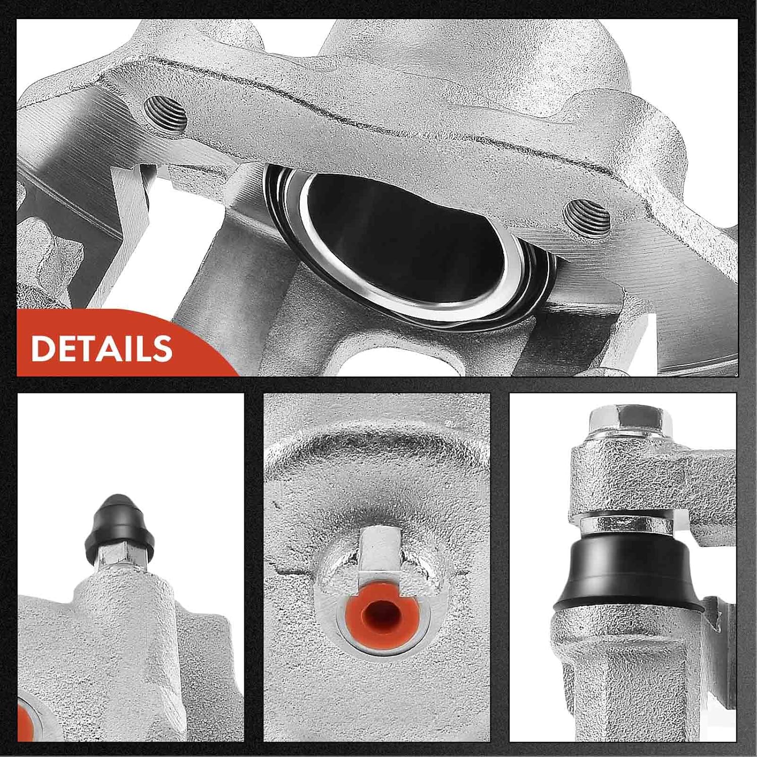 A-Premium Disc Brake Caliper Assembly with Bracket Compatible with Nissan Models - 720 1983-1986, D21 1986-1994, Multi 1986-1988, Pickup 1995-1997 - Front Driver and Passenger