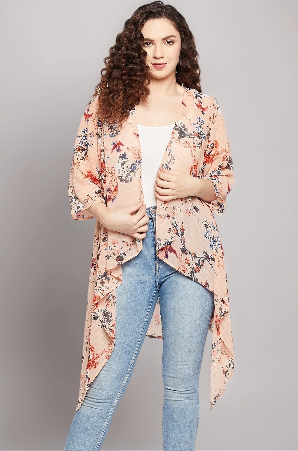 SEREIN Women's Casual Georgette Shrug Sweater