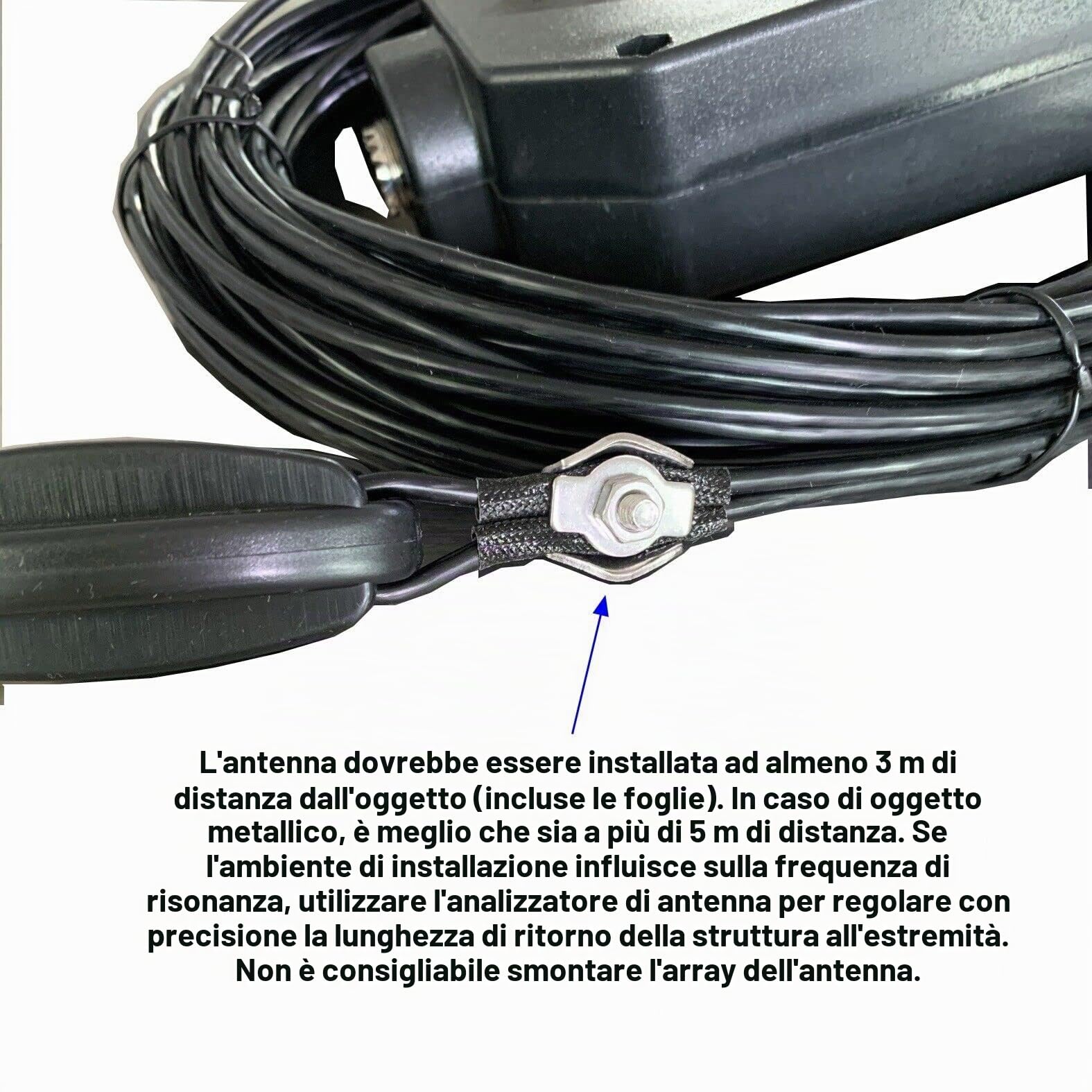 JYR8010-150W Multi-Band End Fed Half Wave Antenna 8 bande 3.5-29.7 MHz No Tuning