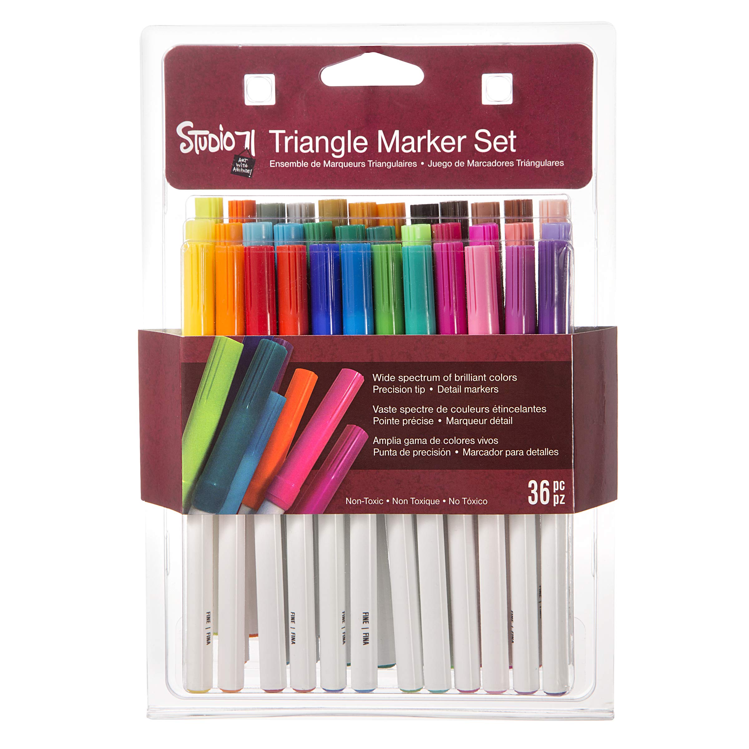 Darice Studio 71 Triangle Markers: 36 pack
