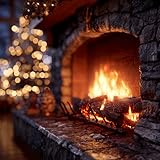Cozy Fireplace & Holiday Lights 4K
