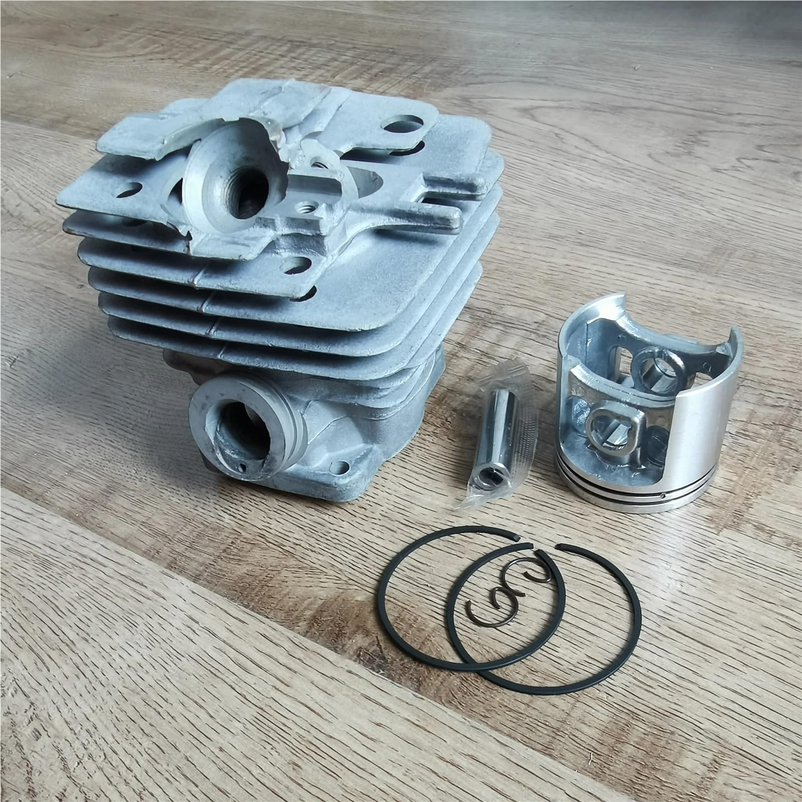 DUNLAP Zestaw tłoka cylindra platerowanego Nikasilem pasuje do części zamiennych do pił łańcuchowych MS361 47MM