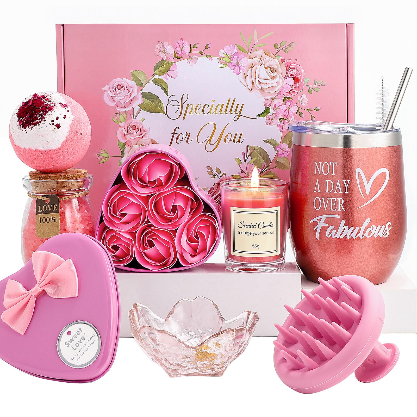 Dromlag Idee Regalo Donna Compleanno, Regalo Amica Speciale Originale Regalo Set Cofanetto Regalo Divertente per Lei/Donna/Migliore Amica/Mamma/Sorella