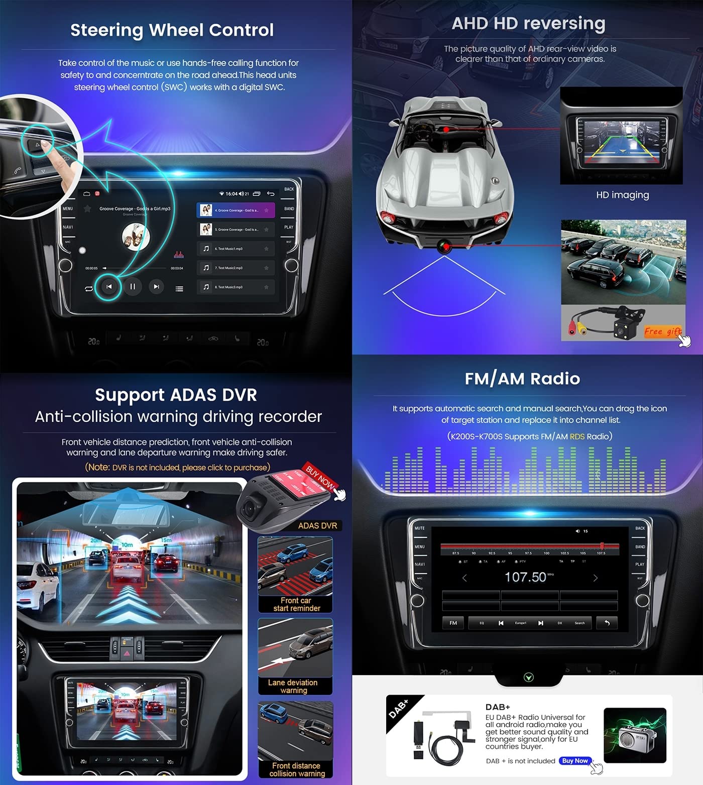 Android 11 Doble DIN en el Tablero Sat Nav Estéreo de Auto para Toyota Yaris XP90 2005-2012 Receptor Multimedia de Pantalla de 9 '' con Carplay Android Auto Bluetooth FM Am RDS Radio por I
