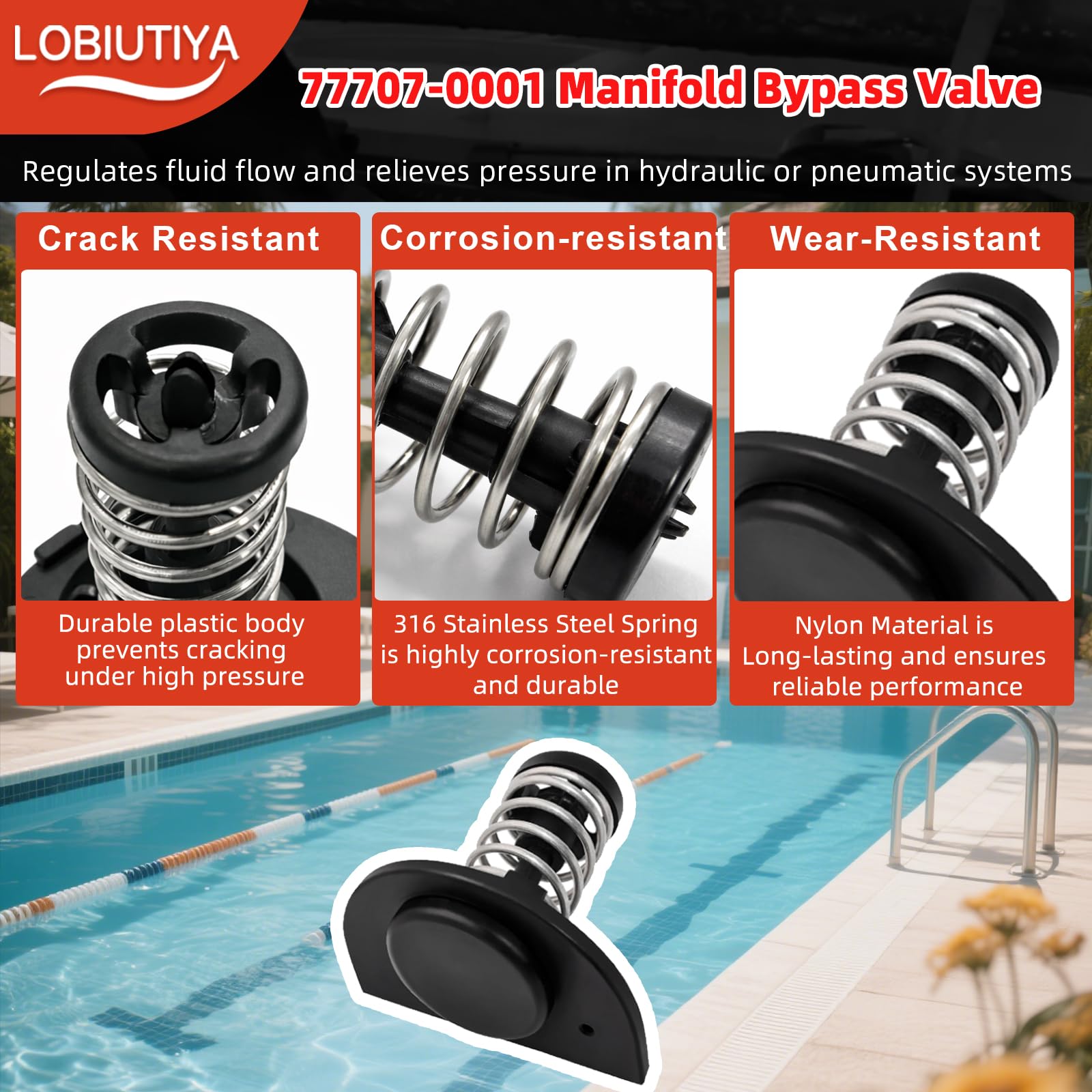 Zestaw naprawczy nagrzewnicy basenowej do MasterTemp & Sta-Rite Max-E-Therm 200 250 300 333 400 - zawiera 77707-0010 regulator termiczny (38000-0007S), 77707-0001 zawór obejściowy kolektora