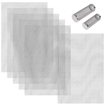 BENECREAT 10 Pcs Aluminum Wire Mesh, Aluminum Screen, 11.8x7.87Inch White Sculpting Wire Mesh for Sculpting Clay, DIY Projects, Partitions, Jewelry, Masks, Home Decor Art