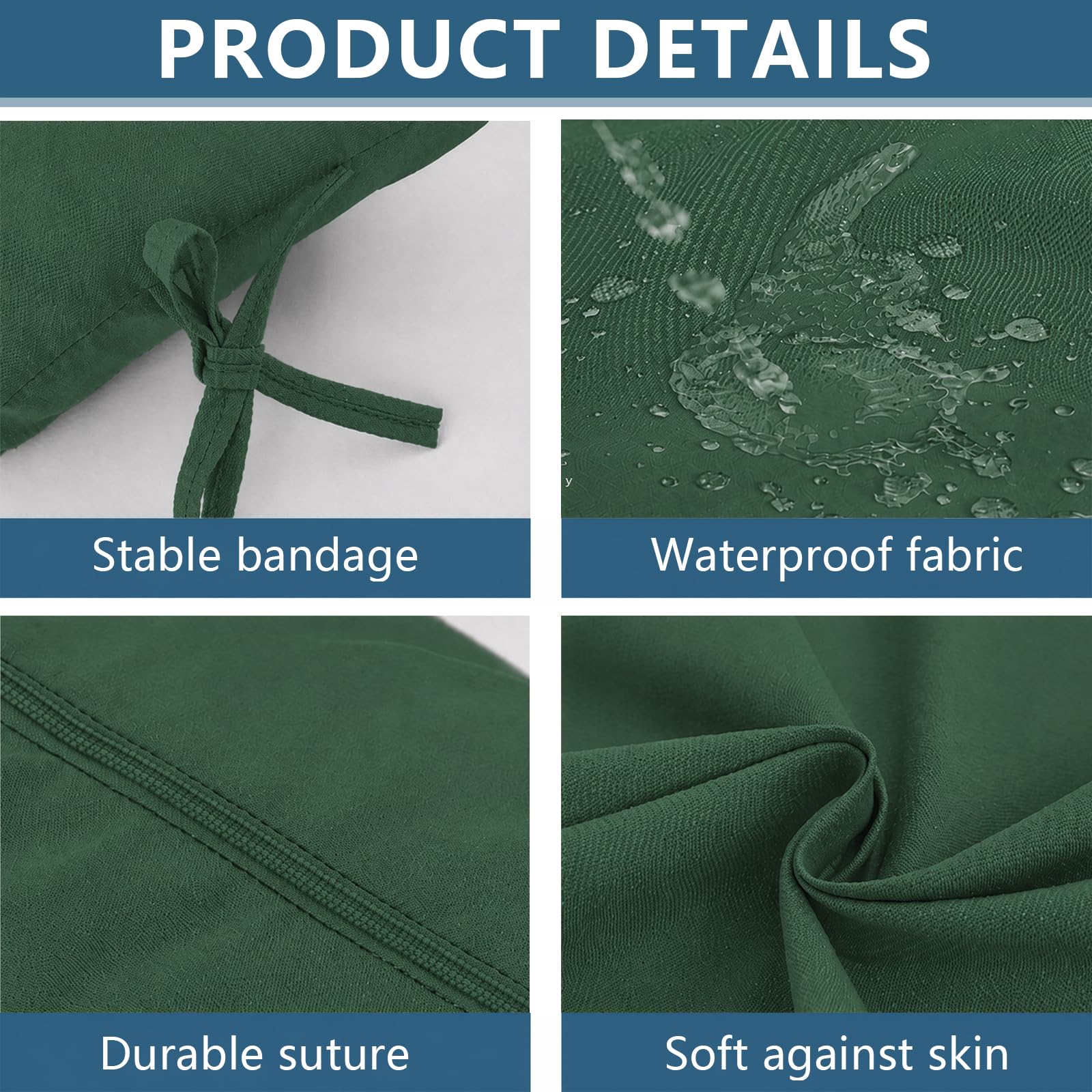 Coussin pour fauteuil suspendu, coussins et coussins pour balancelle suspendue en rotin synthétique/rotin, panier suspendu, panier à balançoire, disponible (vert foncé)