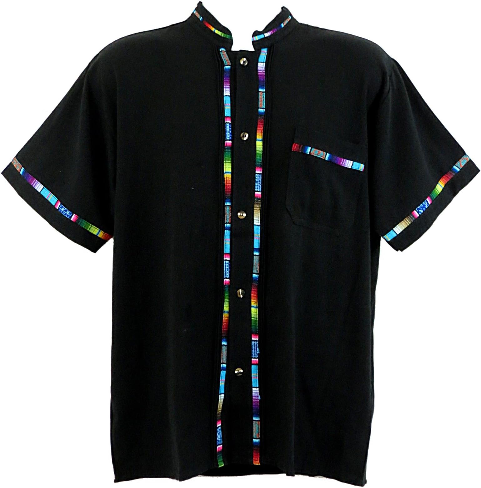 Ethnic IdentityTraditional Mexican Toluca Shirt for Men, Guayabera Style Men's Shirts for Summer, Casual, Cultural & Wedding