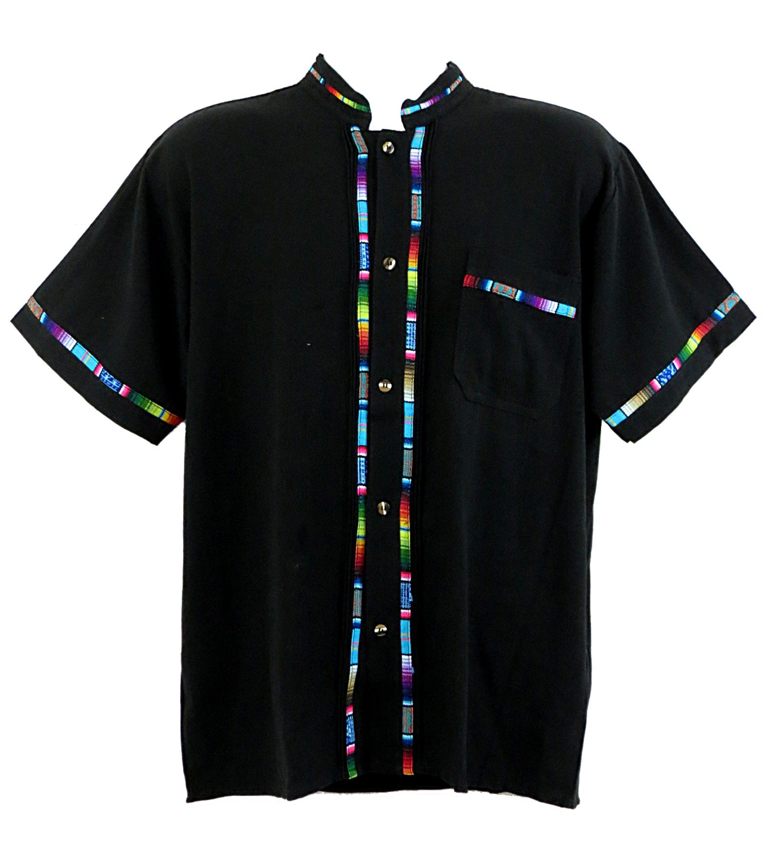 Ethnic IdentityTraditional Mexican Toluca Shirt for Men, Guayabera Style Men's Shirts for Summer, Casual, Cultural & Wedding