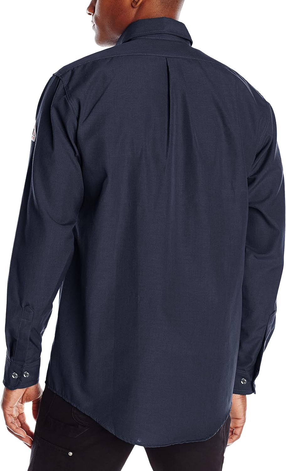 Bulwark Flame Resistant 4.5 oz Nomex IIIA Uniform Shirt with Tailored Sleeve Placket, Topstitched Cuff - Image 3