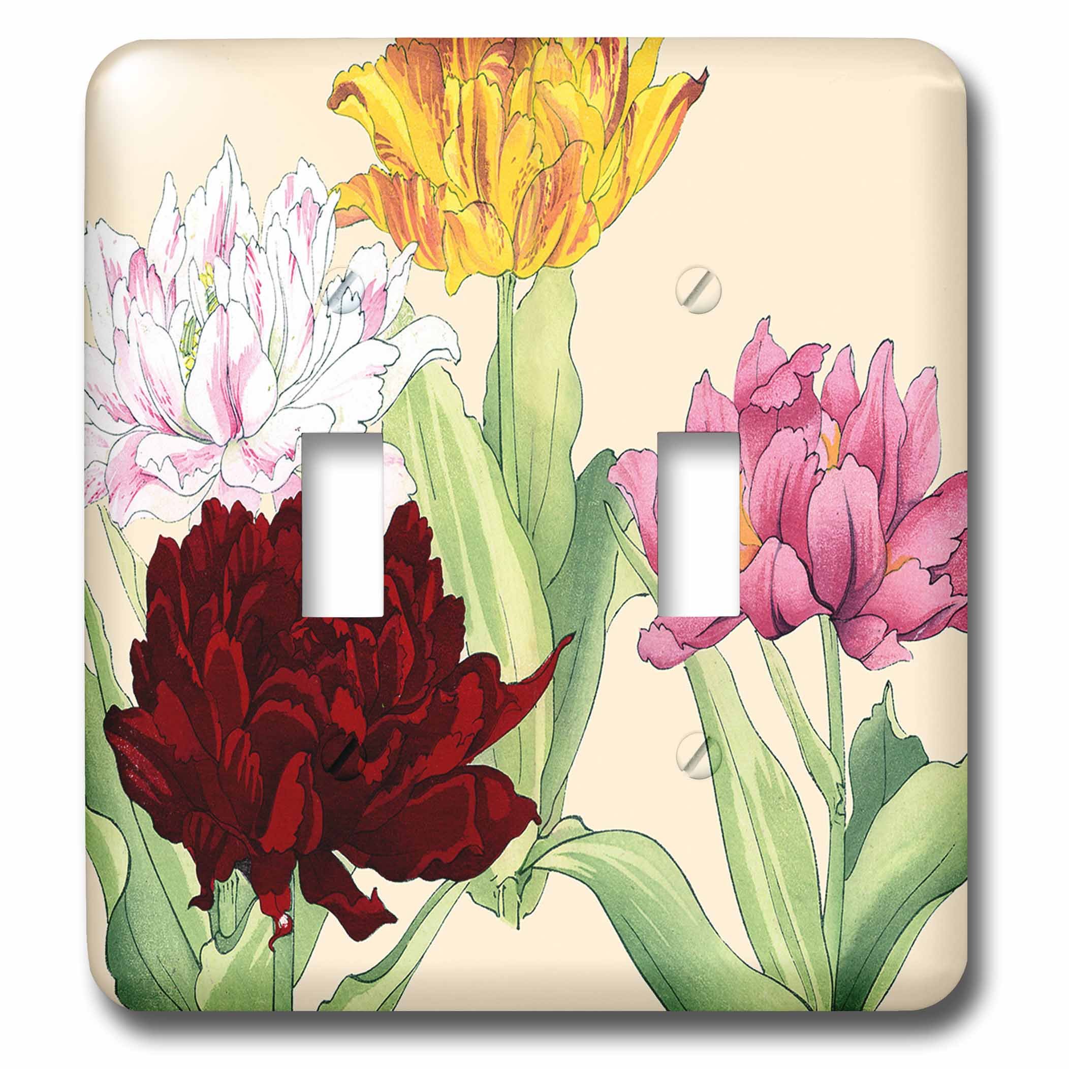 Muelle de flor doble interruptor multicolor resistente y facil de limpiar