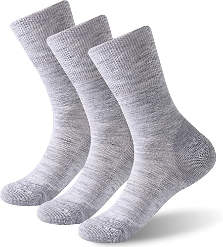 Forcool Calcetines de lana merina para diabéticos para hombres y mujeres, ML, XL, 13 pares