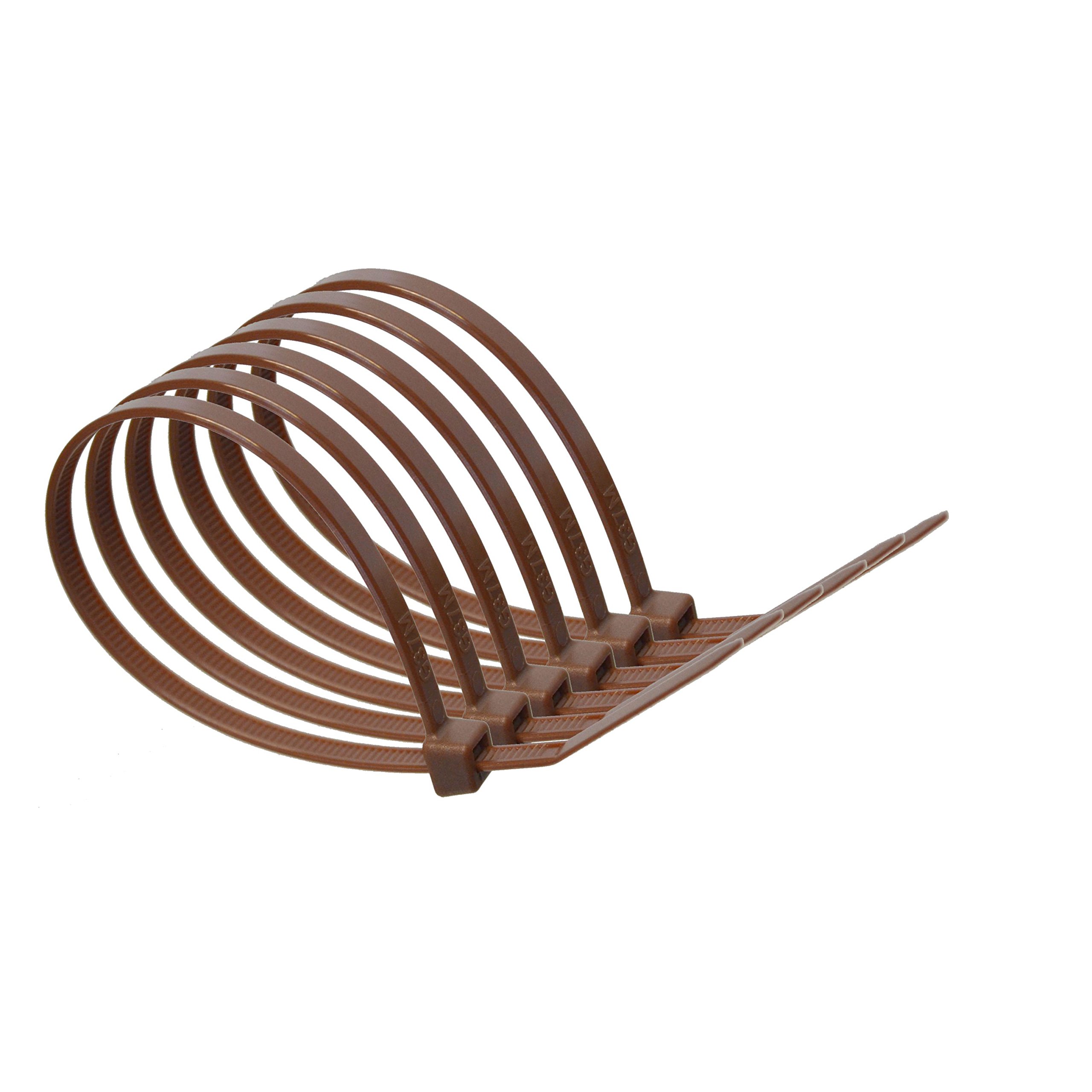 Newsome Brown 100Mm X 2.5Mm Nylon Cable Ties (Pack Of 10)