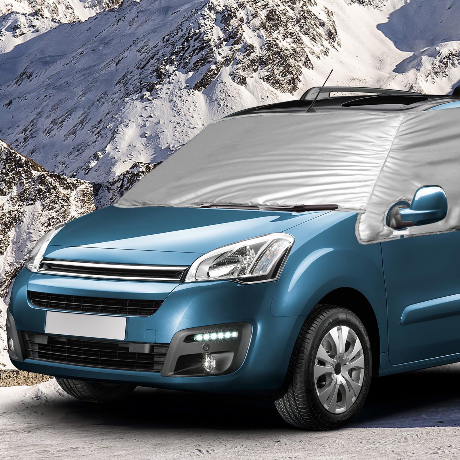 Ijs Verwijderen Voorkomen Voorruitafdekking Voor Citroën Berlingo (2018-2025) – 600D Zon- En Vorstbescherming Vorst En Sneeuw Bescherming Auto
