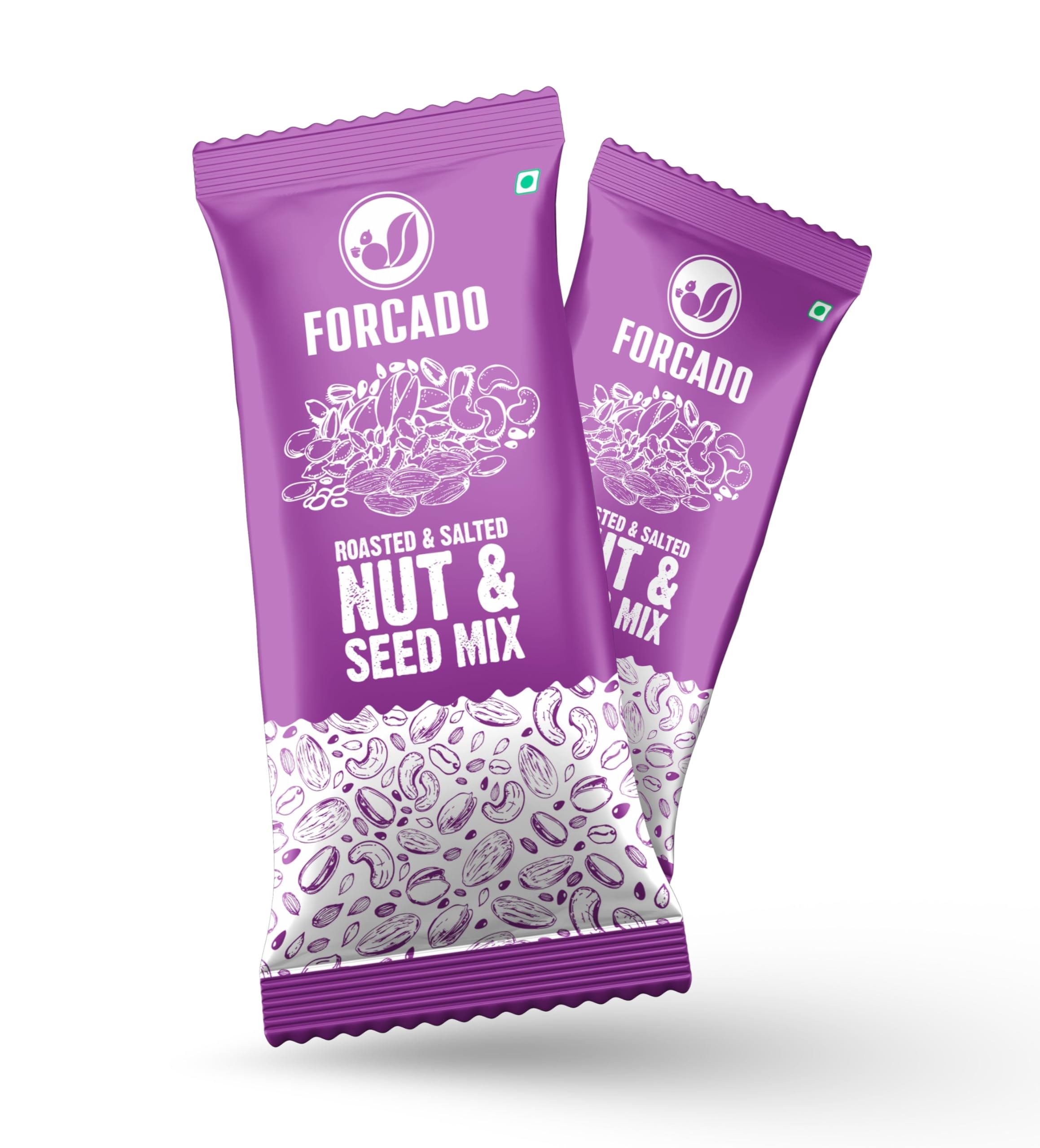 Forcado Premium Nuts & Seed Mix Sachets | Pack of 10 Roasted salted Nuts & Seed Mix Sachets | 20g Each - Nuts & Seed Trail Mix Almonds, Pistachios, Cashews, Pumpkin, Sunflower, Flax Seeds (B0CDM2J8MC) Amazon Price History, Amazon Price Tracker