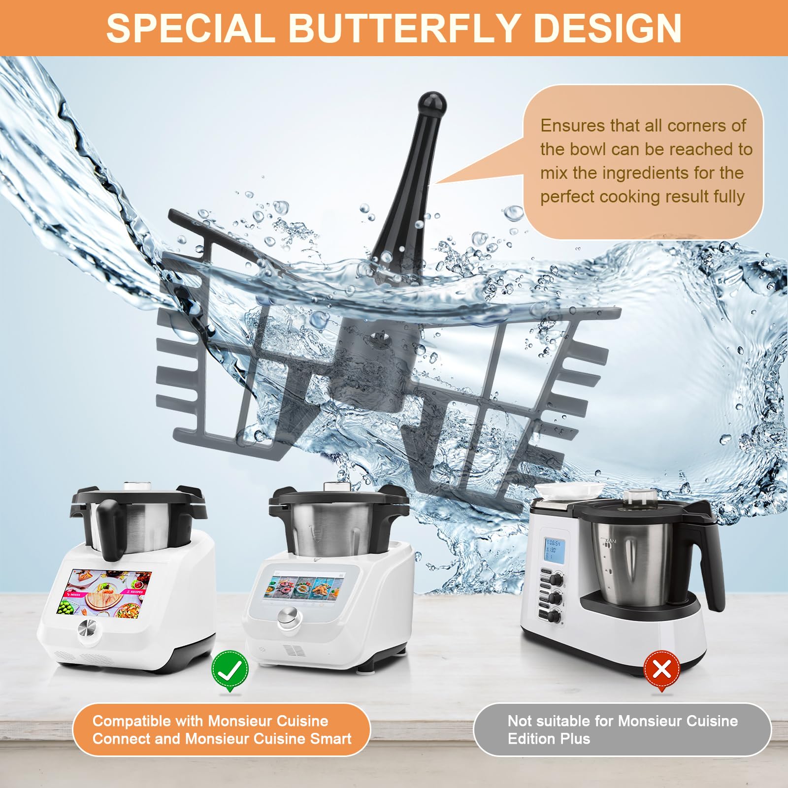 Frusta Acciaio Inox Monsieur Cuisine, Robot Multifunzione A Marchio Silvercrest Frusta Metallo Per Impastare