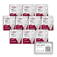 Vista 1 de Lalvin QA23 Levadura de vino (paquete de 10) - Hacer Mead de Sidra de Vino Kombucha en casa - 0.18 oz Sachets - Saccharomyces cerevisiae - Vendido
