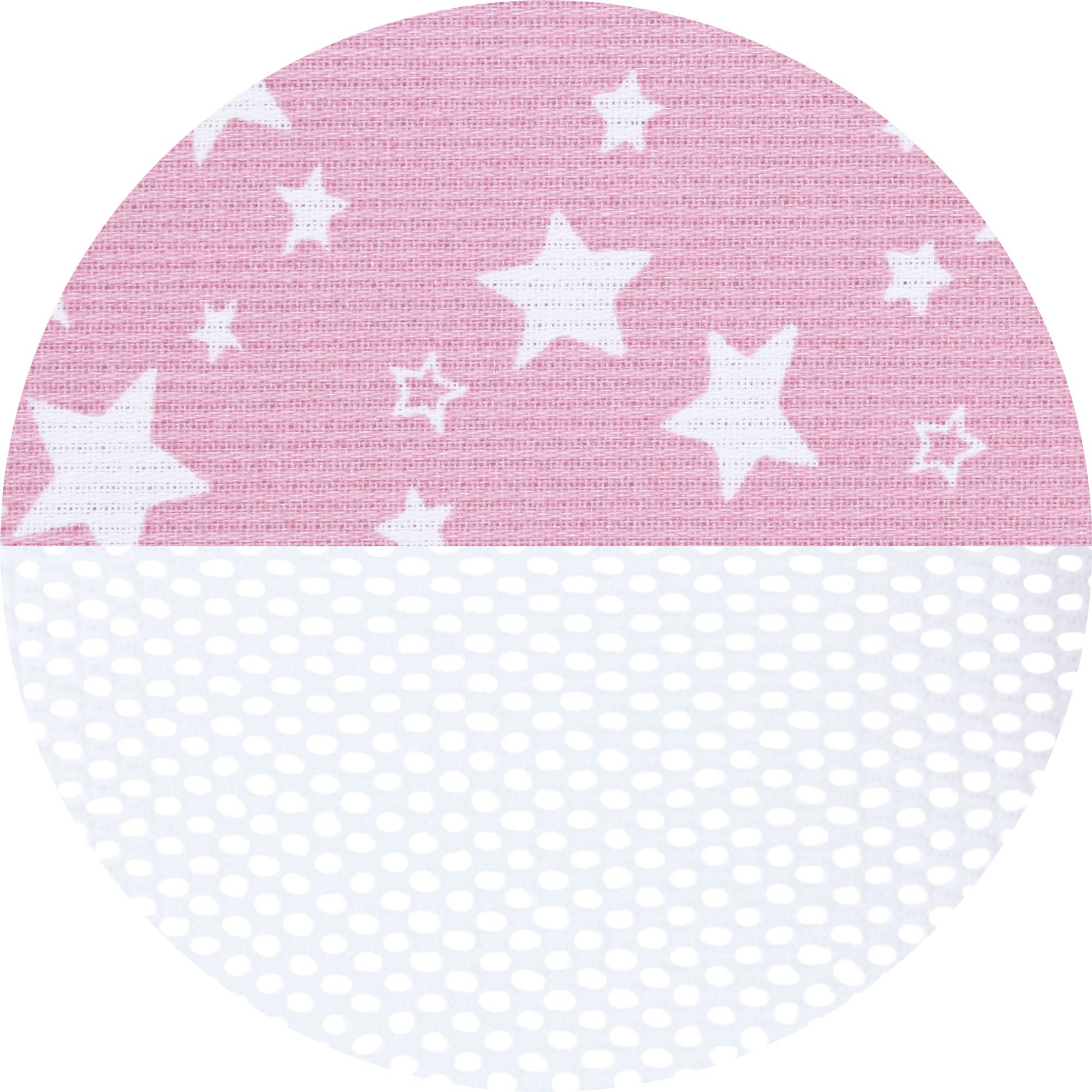 babybay Tour de Lit en Maille-Piqué Convient pour Modèle Original Framboise avec Étoiles Blanc 1 Unité
