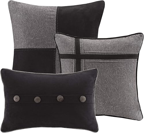 Miniatura 16 de Madison Park Boone - Juego de edredón acogedor, gamuza sintética, ropa de cama alternativa al plumón de estilo hotelero de lujo para todas las