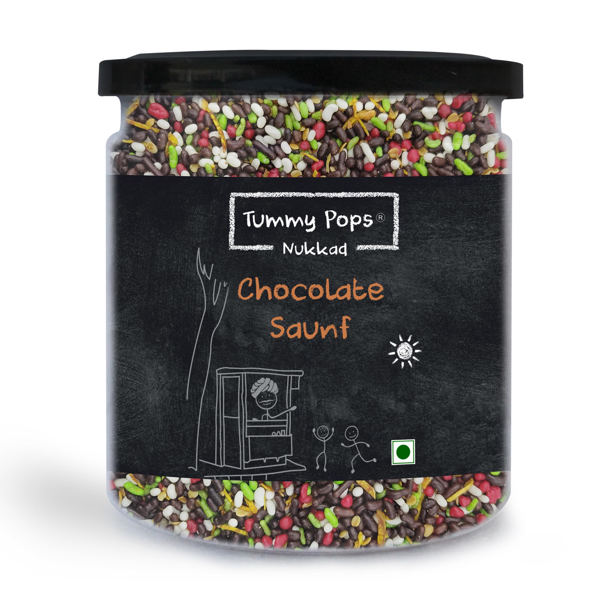 Tummy Pops | Chocolate Saunf Mix - 350gm Jar | After Meal Digestives Mukhwas, Handmade & Sun-Dried Sweet Saunf Mouth Fresheners, Fennel Seeds Saunf | Hygienically Prepared & Packed (B0C46967Y7) Amazon Price History, Amazon Price Tracker